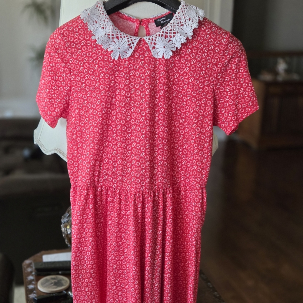Vintage skull dress with Peter Pan Collar by Teenage Runaway